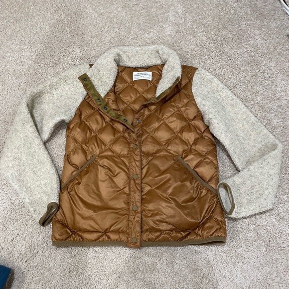 REI co op lake Wallace sherpa quilted brown jacket M - Picture 1 of 6